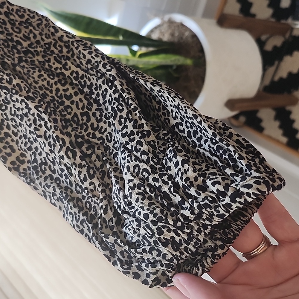 Cheetah Print Dress, Large - Picture 3 of 9